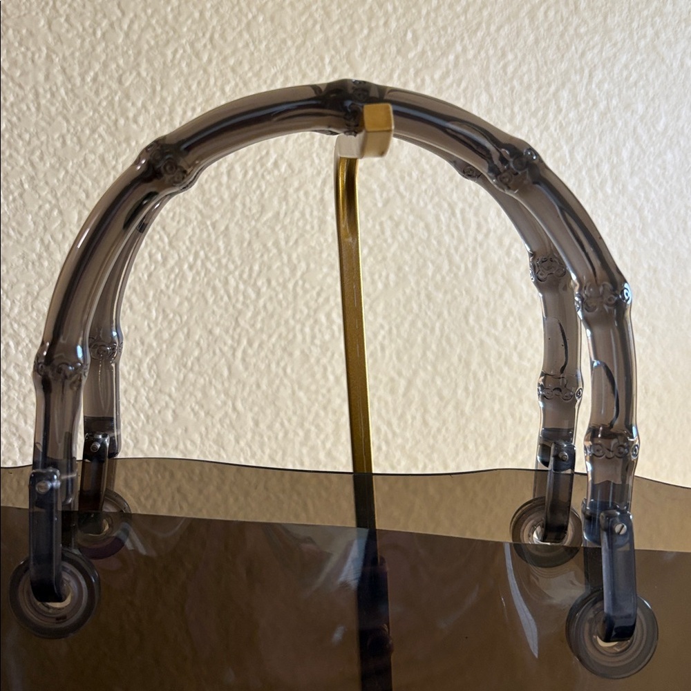 Gucci Transparent Tote with Matching Pouch - Picture 3 of 9